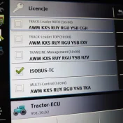 Terminal Isobus Muller Touch 1200 kontrola sekcji amazone horsch