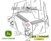 Szyba tylna 5 otworów John deere 1640, 2040, 2140, 2450, 2850, SG2