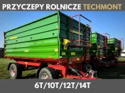 Przyczepa dwuosiowa z dyszlem skrętnym / tandem TECHMONT