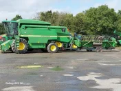 Kombajn John Deere 2264 + Heder 6.10 m z wózkiem Tandem