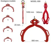 Chwytak do kłód / drewna G-800
