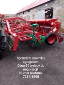 Siewnik z agregatem 3m bardzo dobry stan