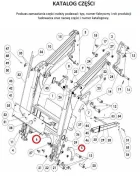 wsporniki przednie zewnętrzne (banany) L/P TUR4 TUR6 TUR6A URSUS