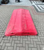Plandeka ze stelazem rozsiewacz sulky dpx szer ok. 2.30m