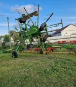 Zgrabiarka dwukaruzelowa KRONE SWADRO 807 boczna stoll Kuhn