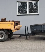 Przyczepa Wywrotka Skorupowa Tandem do koparki