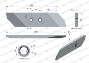 Dłuto pługa UNIA CZ-125 dwuotworowe 15mm Wyprzedaż