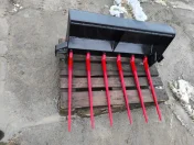 Widły do obornika 104 cm LINKA stary typ zęby kute / euro sms tłok