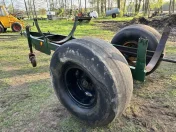 Rama z osią kołami zaczep przyczepy beczkowozu wózek