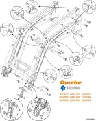 Zestaw tulei ładowacza Alo Quicke / TRIMA Q-Series Q3S Q4M Q5L