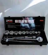 Zestaw kluczy nasadowych 14 cz. Faster Tools