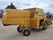 Kombajn Sampo 500 z sieczkarnia sprowadzony Massey Ferguson 330 claas