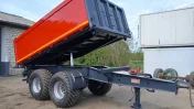 Tandem 3 x wywrotka 18T KEL-BERG szerokie koła budowlana przyczepa