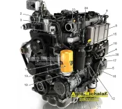 Silnik JCB TCA 68KW T4 , JCB 531, 541, 3CX, 4CX, 536, 320/40596