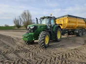John deere 6155M rok 2017 idealny stan 3400 mtg pneumatyka,1 właścicie