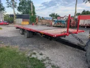 Przyczepa platforma do bel słomy tandem 9.6m podwozie rama Krone