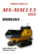 Mini Ładowarka kołowa z prostym ramieniem MS-L113FS JSB - Nowa 2025