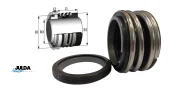 Uszczelnienie mechaniczne mieszkowe typ J01 wałek 25mm -0250 J01+S60 SIC/SIC/V
