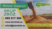 PHUT Siembida Skup Zbóż,  Kukurydzy suchej i mokrej odbiory z gospod.