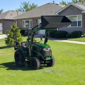 Traktorek LAND z kosiarką międzyosiową Seria X25,4x4,25hp,wspomag,Tur