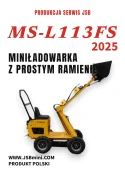 Mini Ładowarka kołowa z prostym ramieniem MS-L113FS JSB - Nowa 2025