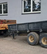 Przyczepa Wywrotka Skorupowa Tandem do koparki