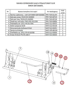 Zatrzask ramki TUR Ursus/Warfama TUR4 TUR4F TUR6 TUR6A TUR8