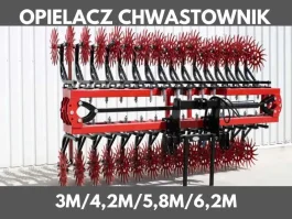 Opielacz, chwastownik gwiazdowy rotacyjny brona SOLMAX