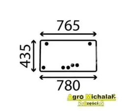 Szyba uchylna kabina Manitou MT523, MLT523, MLT627, MLT1332, MLT1232