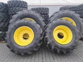 Komplet kół 710/70R38 + 600/65R28 Continental John Deere koła opona