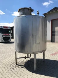 Zbiornik nierdzewny 3000- 3m3 kwasoodporny ocieplony ogrzewany mieszad
