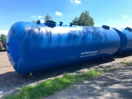 Zbiornik 50m3 z tworzywa sztucznego na RSM TWS 50 000