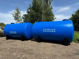 Zbiornik stalowy 35 000- 35m3- 35000l- gumowany na kwasy nawozy RSM