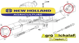 Elektrozawór cewka jazdy New Holland LM410,LM430, LM445, LM430, LM640