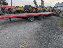 Przyczepa platforma do bel słomy tandem 9.6m podwozie rama Krone