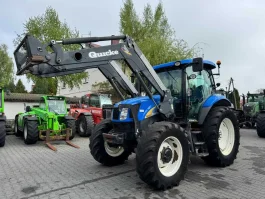 NEW HOLLAND T6020 ELITE + QUICKE Q55 / Kabina amortyzowana / Klima /
