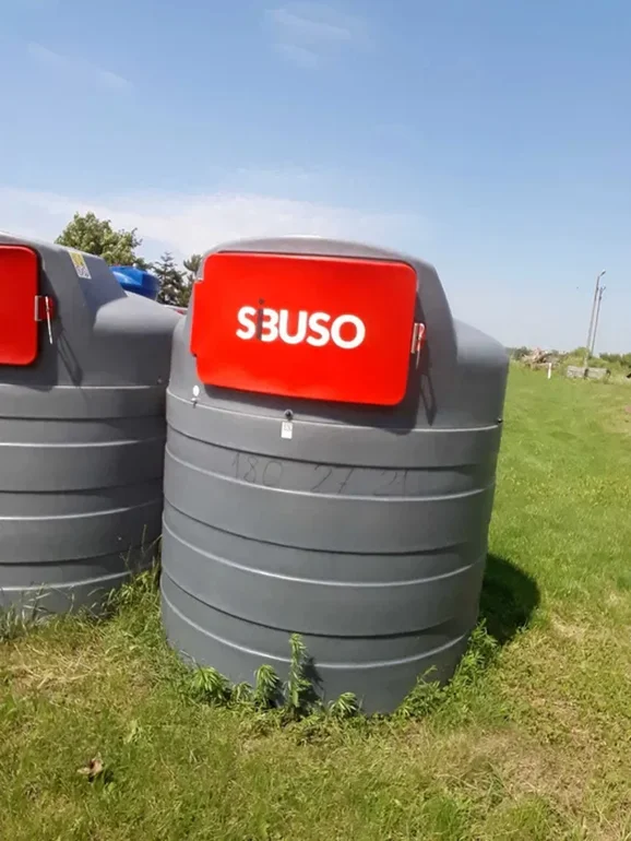 Zbiornik SIBUSO 2500 litrów, dwupłaszczowy.