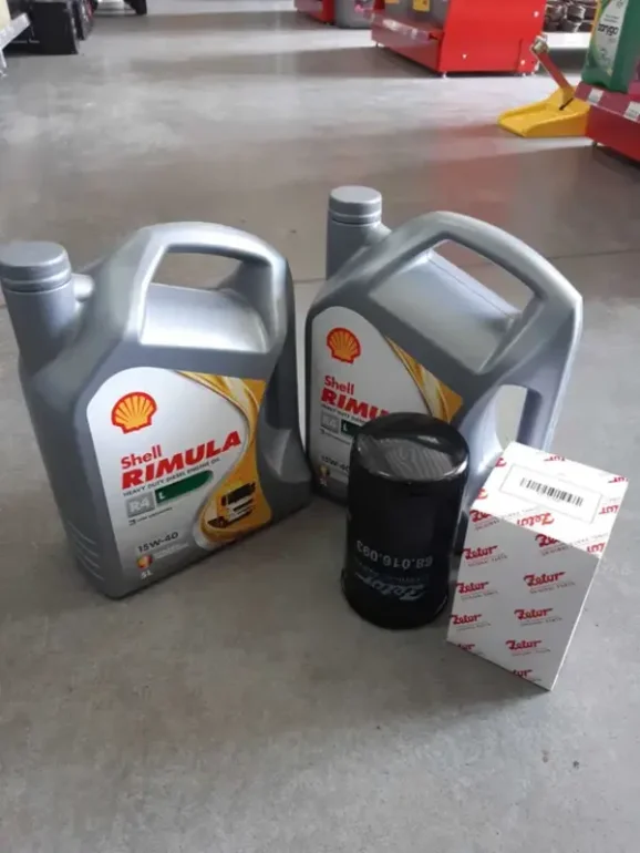 Zestaw olejowy do ciągników Zetor filtr oleju paliwa olej Shell