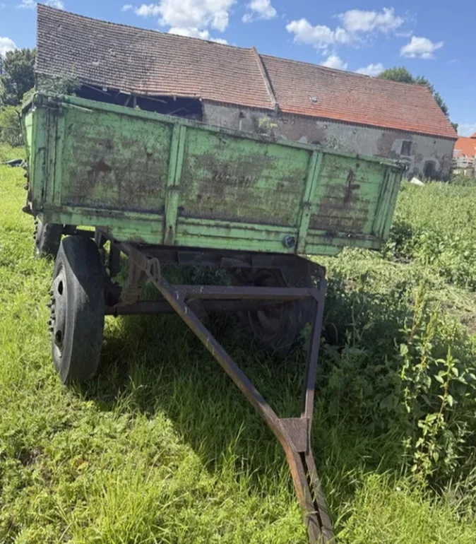 Przyczepa rolnicza D35 piławka wywrotka sztywna