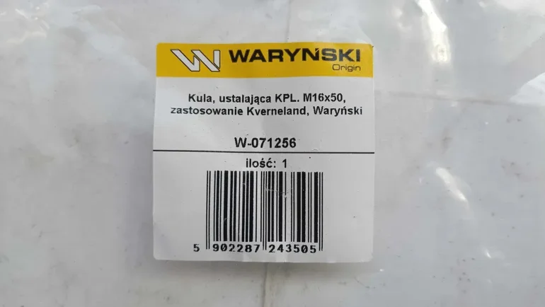 Kula pługa Kverneland 071256.