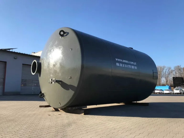 Zbiornik stalowy z epoksydem 50m3-50000l-50 000l - RSM ścieki chemia