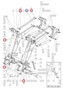 Zestaw tulei ładowacza MANIP MP45 MP55 MP65 MP75 MP85 MP95 MP105