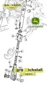 Wieszak pionowy podnośnik John deere 6010, 6120, 6220, 6420, 6300, 642