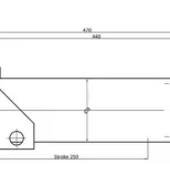 Stopa podporowa hydrauliczna 85-250CS z szybkozłączem