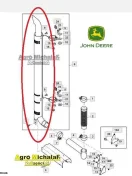 Rura wydechowa tłumik John deere 6620, 6320, 6420, 6520, 6820, 6920
