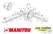 Piasta Flansza przekładni kątowej manitou MLT633, 634, 629, 845, 1337
