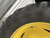 Wąskie koła john deere 6r z bliźniakami (16.9 r46)