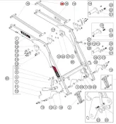 Zestaw tulei ładowacza MAILLEUX, MX Seria A100 A104 / A106 / A110