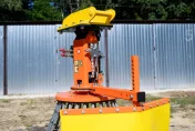 Druciak Szczotka do parkingów kostki betony ! Zamiatarka do JCB CAT